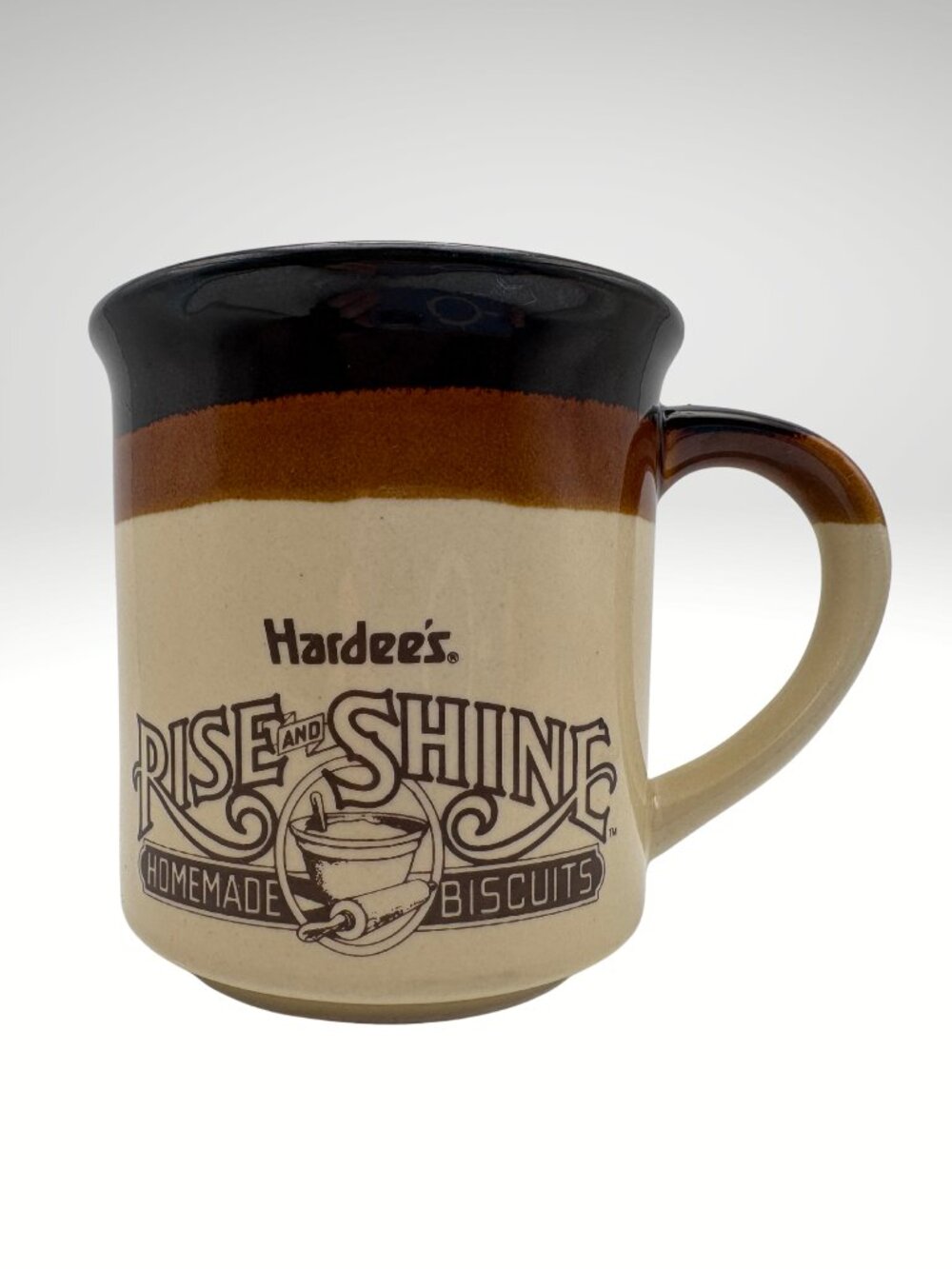 Vintage 1989 Hardee’s Rise & Shine Rustic Diner Coffee Mug (SKU:020MG)
